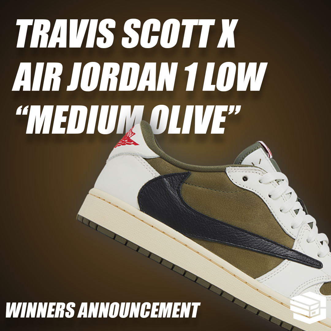 Winner of the Air Jordan 1 x Travis Scott "Medium Olive"