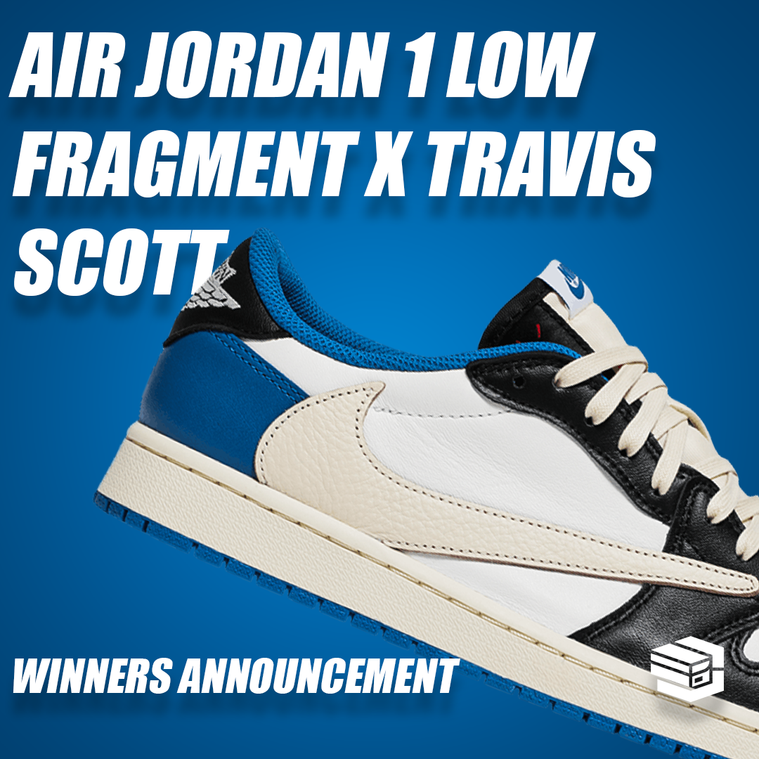 Winner of the Travis Scott x AIr Jordan 1 Low Fragment