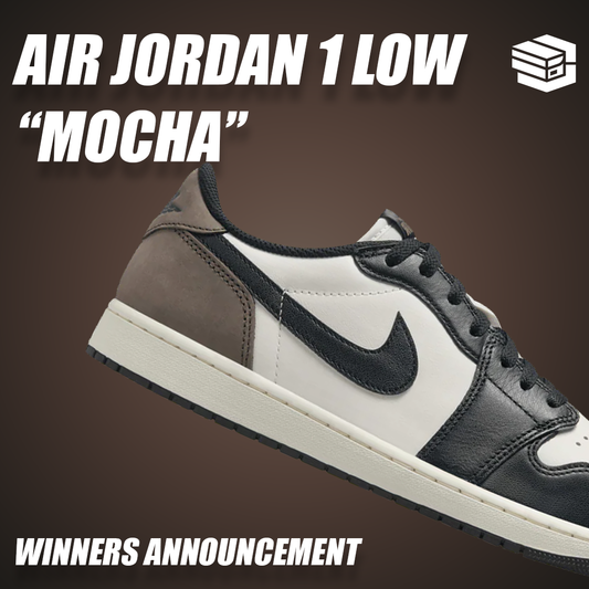 Winner of the Air Jordan 1 Low "Mocha"