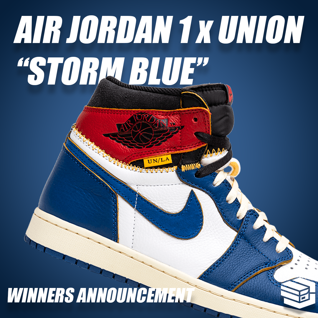 Winner of the Air Jordan 1 x Union STORM BLUE