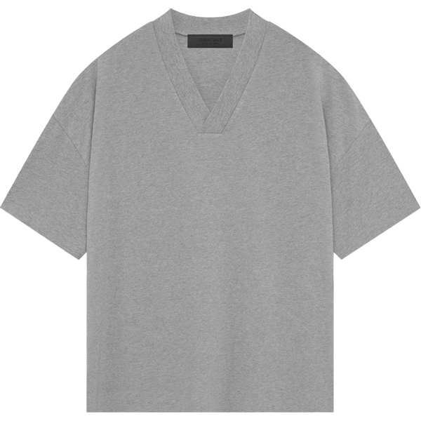 Fear of God Essentials V Neck T-Shirt 'Dark Heather Oatmeal'