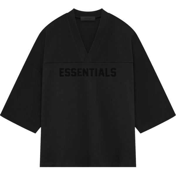 Fear of God Essentials Heavy Jersey Football Tee 'Jet Black'