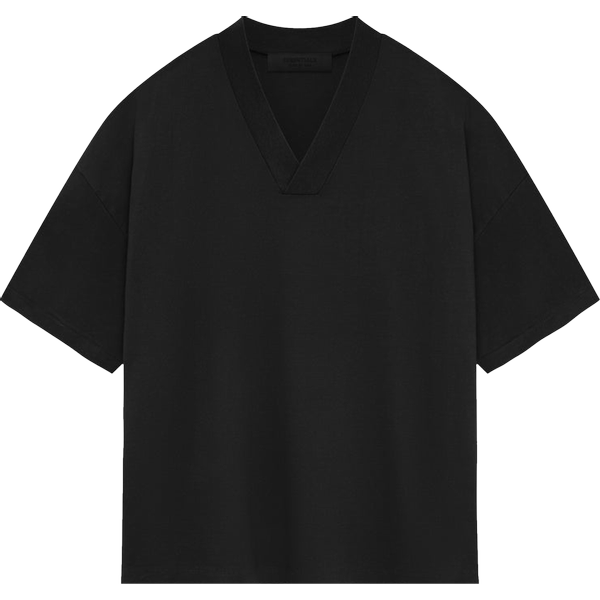 Fear of God Essentials V Neck T-Shirt 'Jet Black'