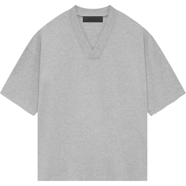 Fear of God Essentials V Neck T-Shirt 'Light Heather Grey'