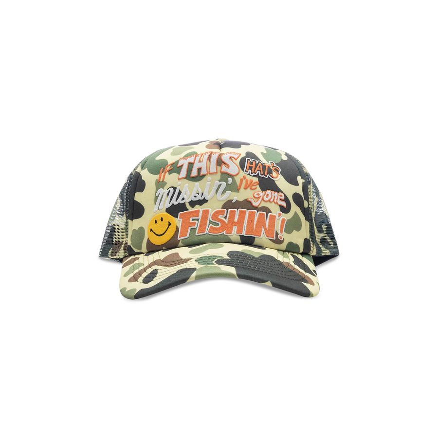 Chinatown Market 'Smiley' Camo Trucker