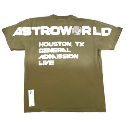 Travis Scott Eye Tee Olive Green