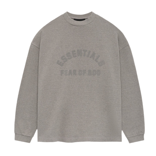 Essentials Long Sleeve Tee 'Heather Grey'