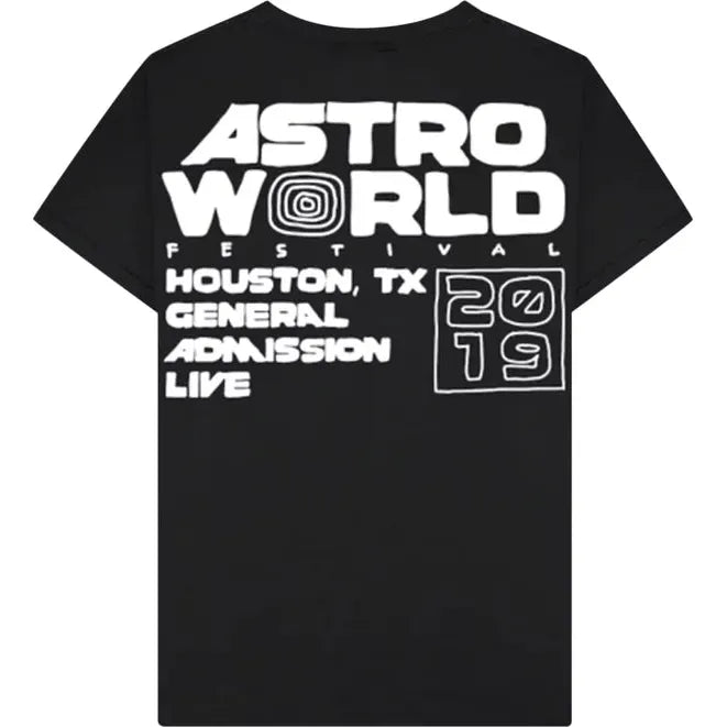 Travis Scott Astrofest Staff 2019 Tee Black