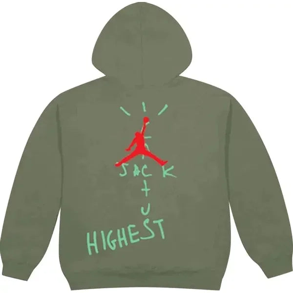 Travis Scott Jordan Cactus Jack Highest Hoodie Olive