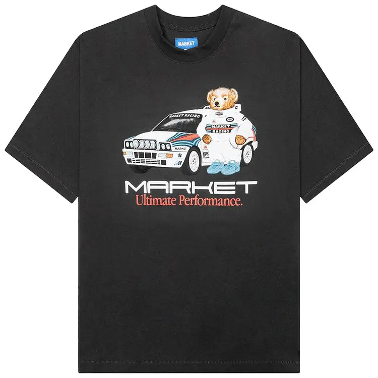 Chinatown Market 'Ultimate Rally Bear White Car' T-Shirt