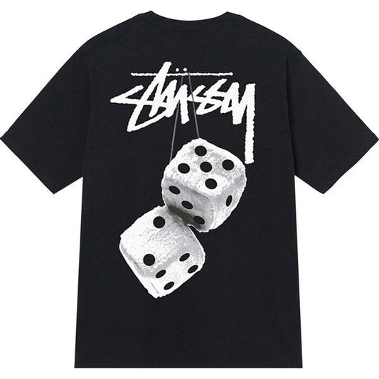 Stussy Fuzzy Dice Tee 'Black'