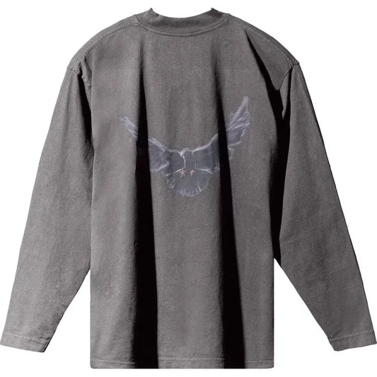 Yeezy Gap Engineered by Balenciaga Dove Long-Sleeve Tee 'Dark Grey'