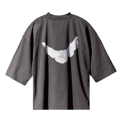 Yeezy Gap Engineered by Balenciaga Dove 3/4 Sleeve Tee 'Dark Grey'