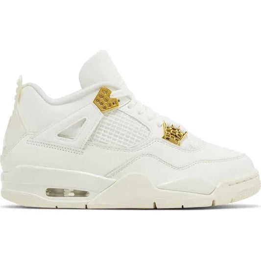 Wmns Air Jordan 4 Retro 'Sail Metallic Gold'