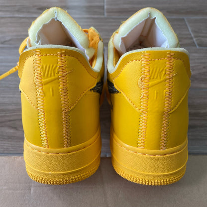 Nike Air Force 1 Low Off-White ICA University Gold Size 12