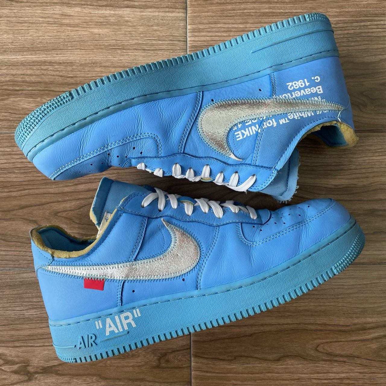 Nike Air Force 1 Low Off-White MCA University Blue Size 12