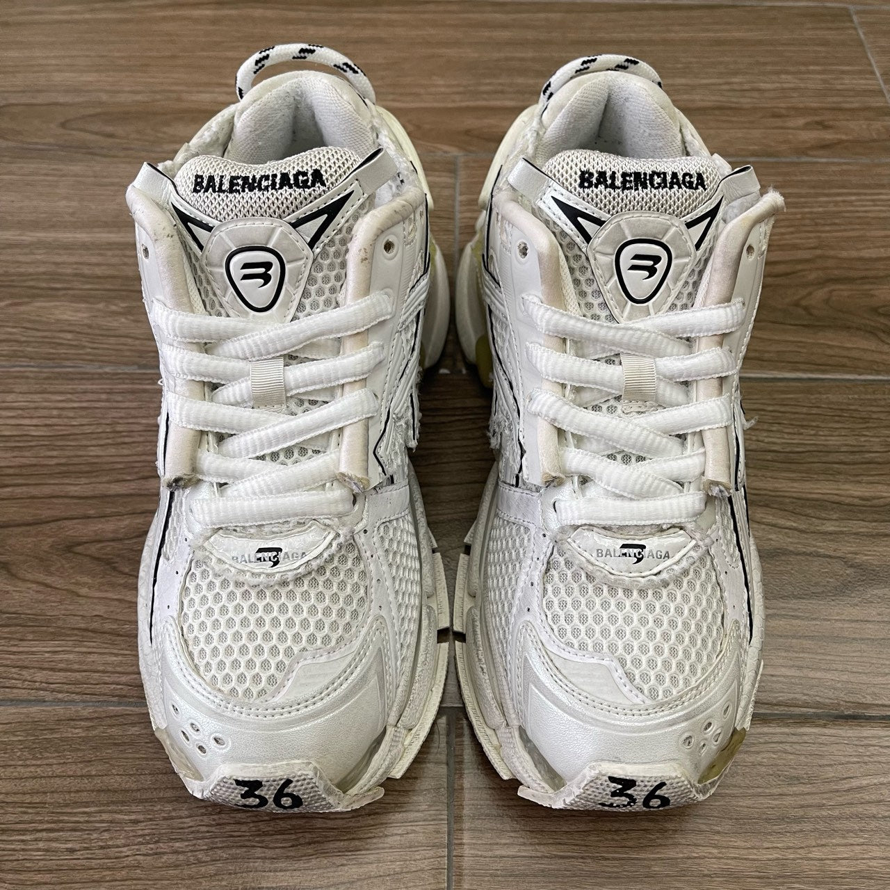 Balenciaga Runner Triple White Size US6/EU36