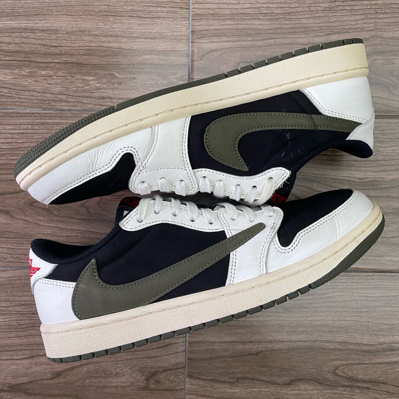 Jordan 1 Retro Low OG SP Travis Scott Olive (Women's) Size 9M/10.5W