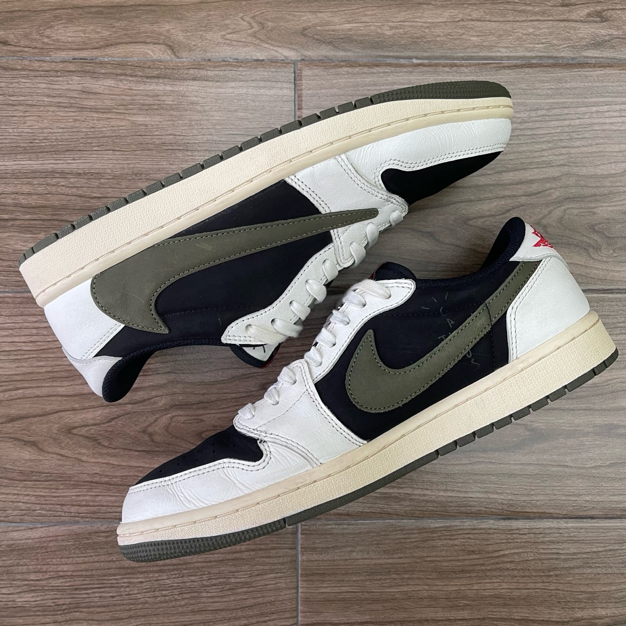 Jordan 1 Retro Low OG SP Travis Scott Olive (Women's) Size 9M/10.5W