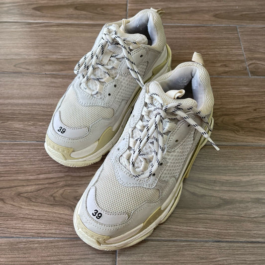 Balenciaga Triple S White Tan Size EU39/US9