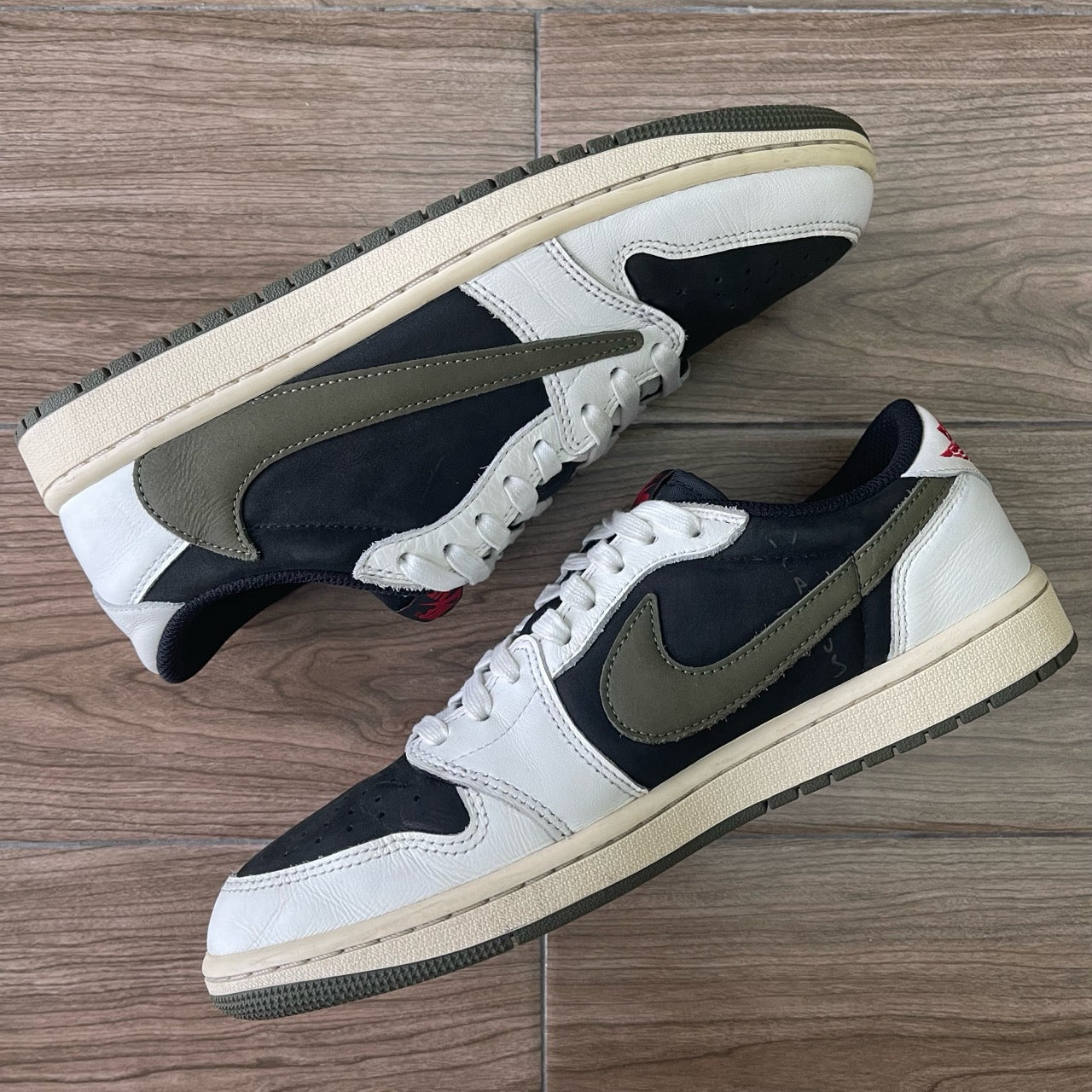 Jordan 1 Retro Low OG SP Travis Scott Olive (Women's) Size 8M/9.5W