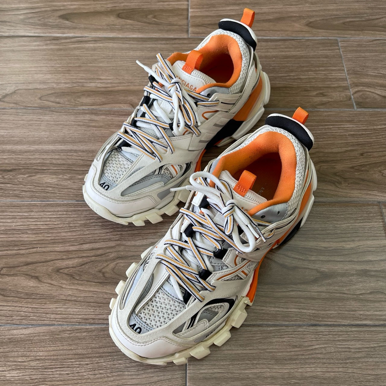 Balenciaga Track White Orange Size EU40/US7