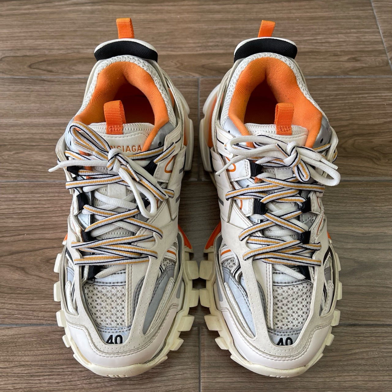 Balenciaga Track White Orange Size EU40/US7