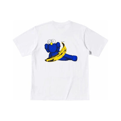 Kaws x Uniqlo Warhol Banana White Tee