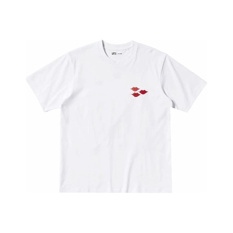 Kaws x Uniqlo Warhol Couple White Tee