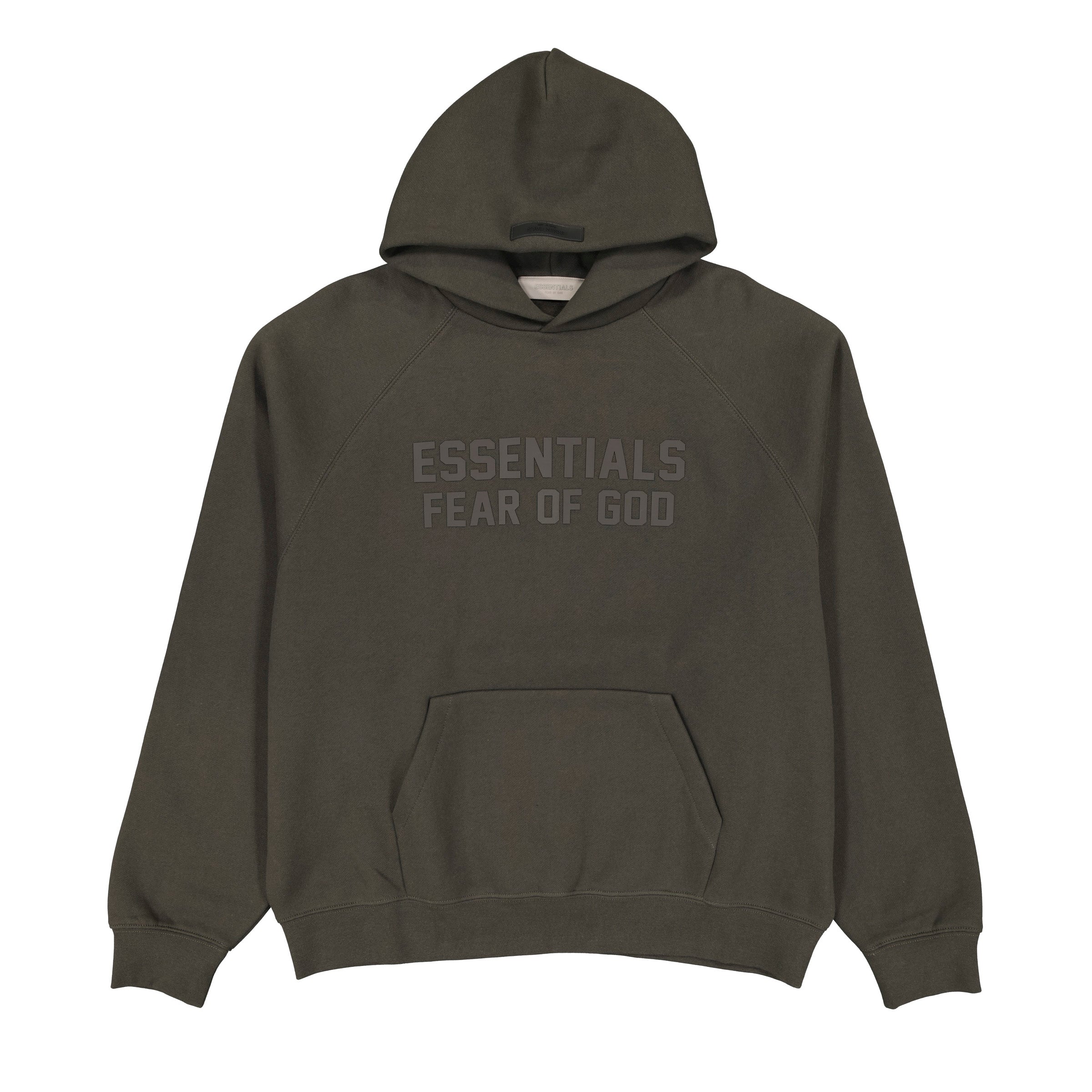 Fear of God Essentials Pullover Hoodie Off Black CORRECTION